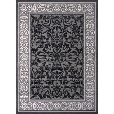 United Weavers United Weavers 851 10672 24 1 ft. 11 in. x 3 ft. 3 in. Dallas Baroness Accent Rug; Grey 851 10672 24